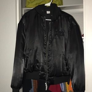 VS Pink Puffy Bomber Jacket